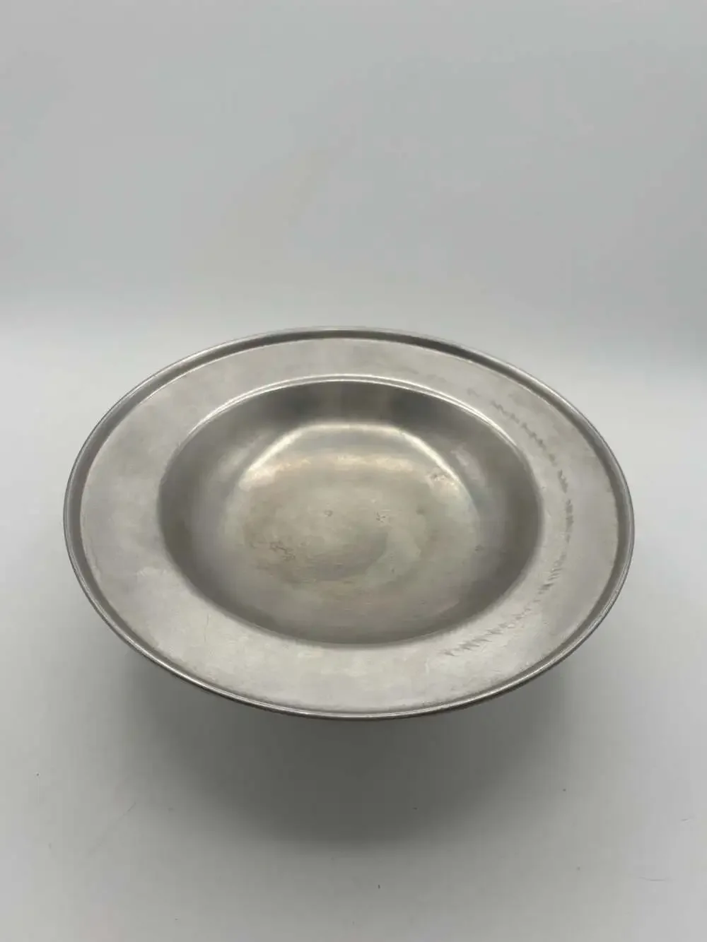 Vintage Pewter Footed Bowl marked I.T.N. 750D